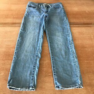 Levi's 311 Shaping Skinny Capri Jeans Women 26 Blue Low Rise Medium Wash Stretch